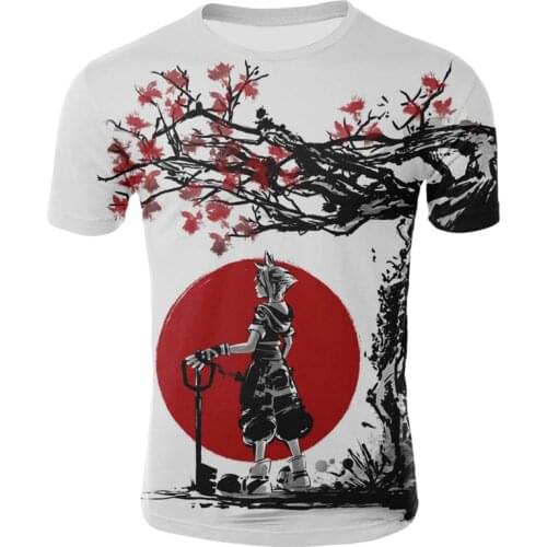Mens T-shirt 2021 Summer Newest Dragon Ball Pattern 3D Printing Trend Street Casual Fashion Famous Mens T-shirt
