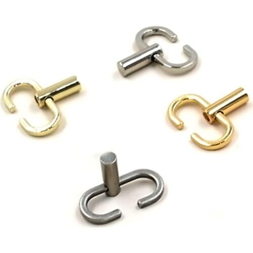 Adjustable Metal Buckle Bag Chain Strap Length Shorten Shoulder Crossbody Bag Detachable Snap Hook Trigger Clips Bag Accessories