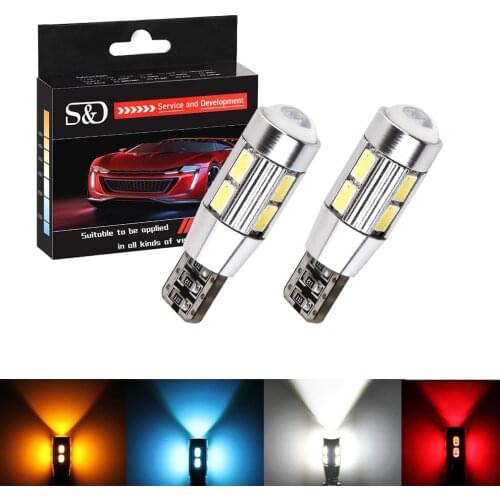 T10 W5W 5630 SMD White CANBUS OBC No Error LED Lamp 501 dash led car bulbs interior Lights Car Light Source parking 12V D020 D45