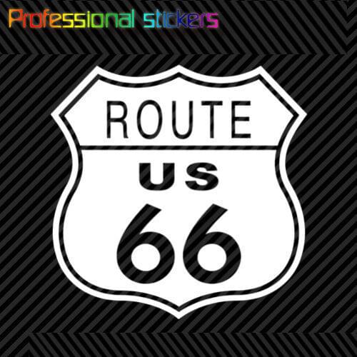 US Route 66 Sticker Die Cut Decal Self Adhesive Vinyl Highway for Car,RV,Motorcycle,Laptops,office Supplies