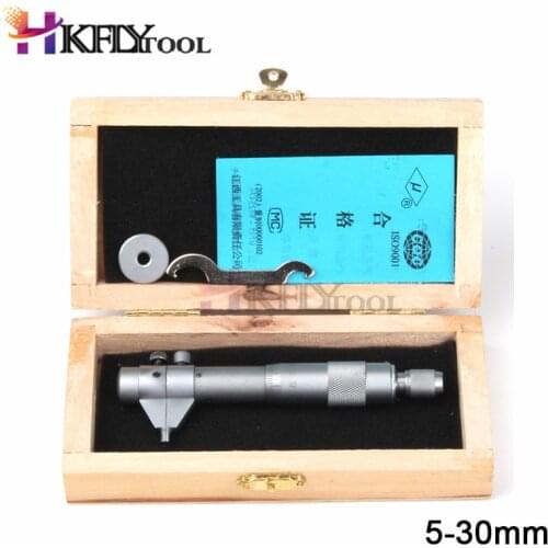 Inside Micrometer Hole Bore Internal Diameter Gage Gauge 5-30mm Range 0.01mm Accuracy Measure Caliper Gauge