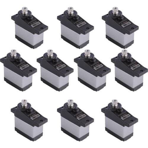 10PCS K-power MM0120 2KG High speed Metal gear Aluminum Mid Case Micro Analog servo for RC Airplane Helicopter toys hobby