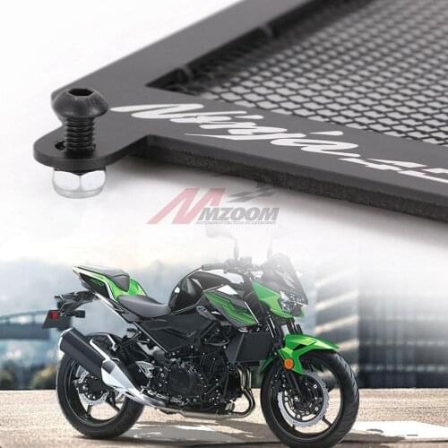 Motorcycle Radiator Guard Grille Protector Radiator Shield For Kawasaki Ninja 400 Z400 Accessories