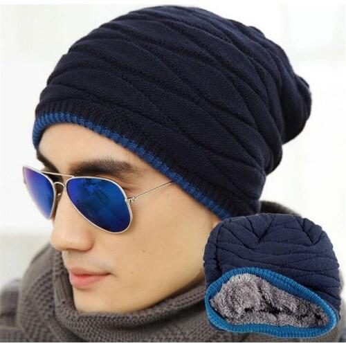 YSDNCHI Winter Beanies Hiphop Elastic Gorro Thick Velvet Skullies Fashion Unisex Knit Black Hat Women Warm Ski Outdoor