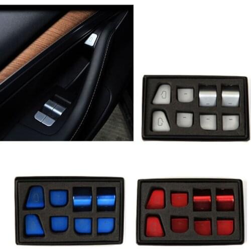 1 Set Car Interior Door Handle Reminder Sticker Decorations with Double-sided Tape Compatible with Model 3 Y 2021