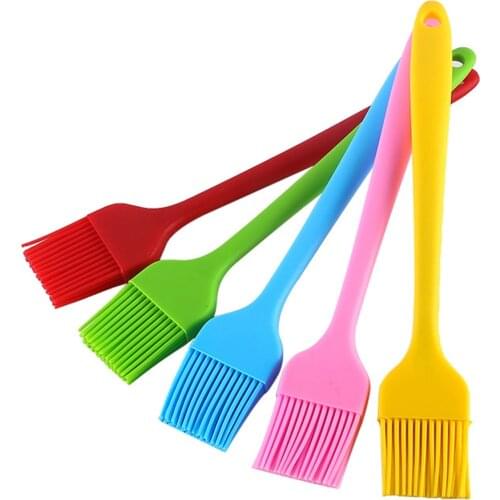 DIY Seasoning Cake Bread Cream Silicone Brush Non-stick Basting Pastry Barbecue Brushes Kitchen Baking Tools BBQ Brush BBQ Clip