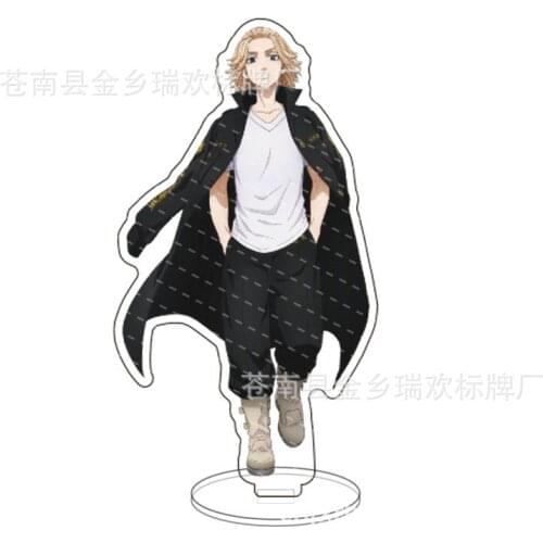 15CM Anime Tokyo Revengers Character Figure Stand Model Cosplay Manjiro Ken Takemichi Hinata Plate Acrylic Figure Model Props