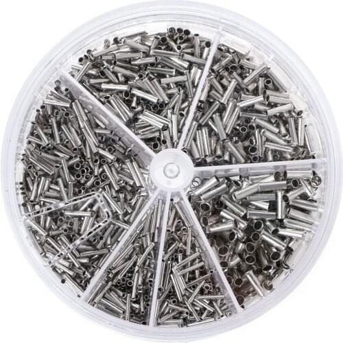 1900 Pcs Copper Crimp Wire Linker Cord End Terminals Electrical Set 0.5-2.5mm2 Connectors Terminals