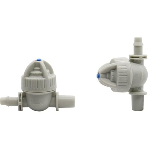 7.5mm Garden Nozzle Connector Prevent leak valve Agriculture Garden Lawn Irrigation Pipe Fittings 4/7mm Hose 100 Pcs