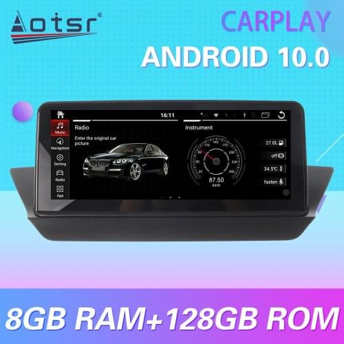 For BMW X1 E84 2009 - 2015 Android 10 Carplay Car Multimedia Radio Player GPS Navigation Stereo Android Car Radio BT WIFI