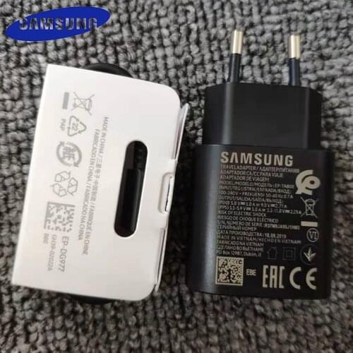 S20 Quick Charger For Samsung S20 Ultra Fast Charger PD 25w Super Fast Charge Power Adapter Type-c cable For Galaxy Note 10 S10