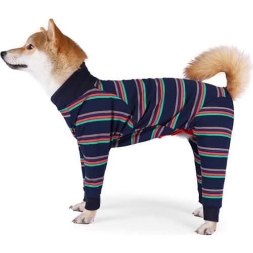 Four Feet Dog Lightweight Pajamas Pure Dog Jumpsuits 4 Legs Dog Onesies T-Shirt PJS Puppy Costume For Large Medium Dogs Casual