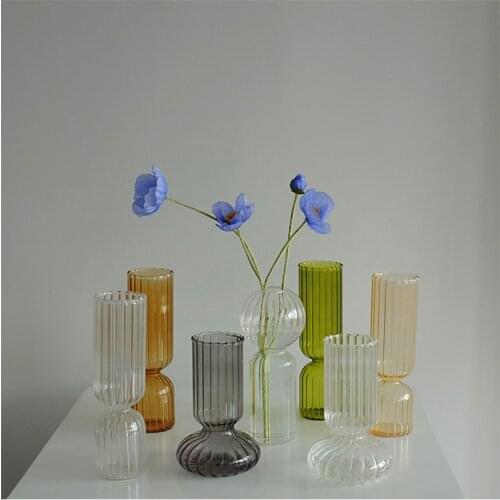 Decorative Vases Decoration Flower Vase Glass Plant Hydroponic Home Clear Nordic Terrarium Arrangement Vase
