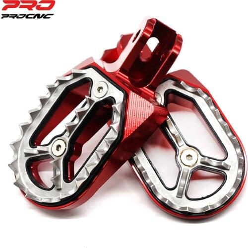 For HONDA CRF230 CRF 230 CNC Dirt Pit Pivot Bike Shark Tooth Foot Pegs Footpegs Footrests Pedals