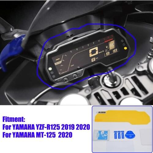 For YAMAHA YZF-R125 MT-125 2020 Motorcycle Cluster Scratch Screen Protection Instrument Dashboard Protective Film 2020 MT125