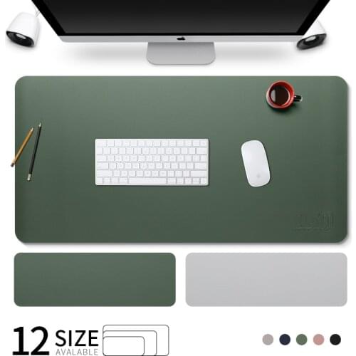 BUBM Double-side Portable Large Mouse Pad Gamer Waterproof PU Leather Mouse Keyboard Desk Mat With Comfortable Writing Surf