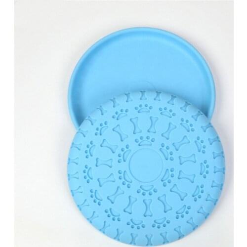 Environmental Protection Silica Gel Soft Pet Flying Discs Dog Toys Pet Supplies Large Dog Flying Discs Trainning Toys 22.8CM