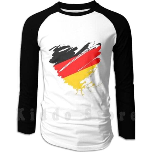 Europe Berlin Heart Black Red Gold Hoodie Long Sleeve Black Red Gold Scorer World Europameister Yes We