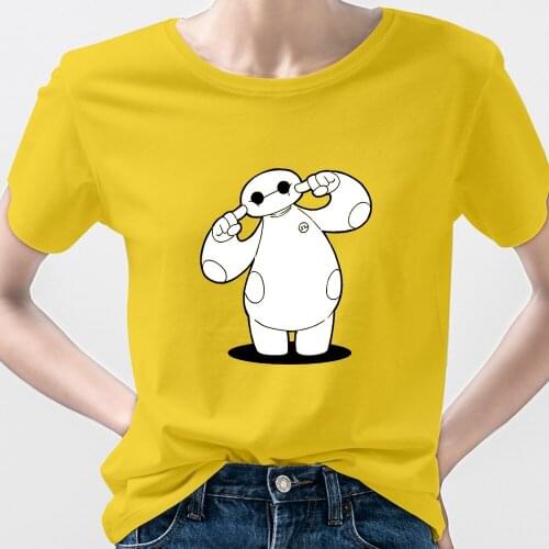 Fashion Woman 2021 Spain Disney Bemax City of Heroes Womens T-Shirts Parfois Tracksuit Baymax Big Hero 6 Ropa Tumblr Mujer