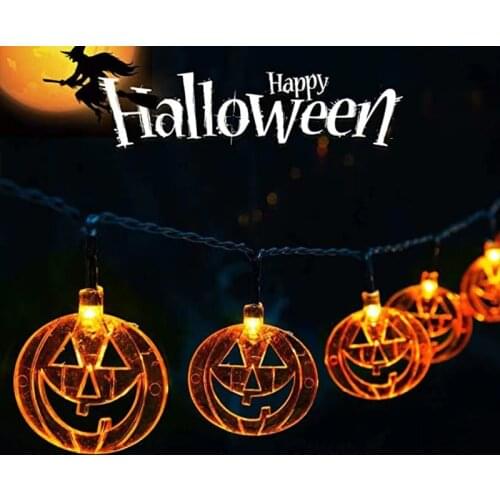 Halloween Lights for Ghost Festival Decoration String Light Battery Holiday Decoration Light Pumpkin Lantern String Light
