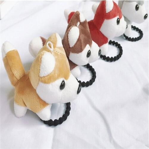 4Colors , Little 6CM Small Dog Stuffed Animal Hair Toy , Pendant Plush Doll
