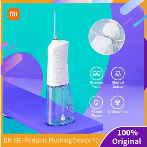 Xiaomi DR.BEI Water Flosser Portable Oral Irrigator Rechargeable Cordless Water Jet Tank IPX7 Waterproof FDA Teeth Cleaner