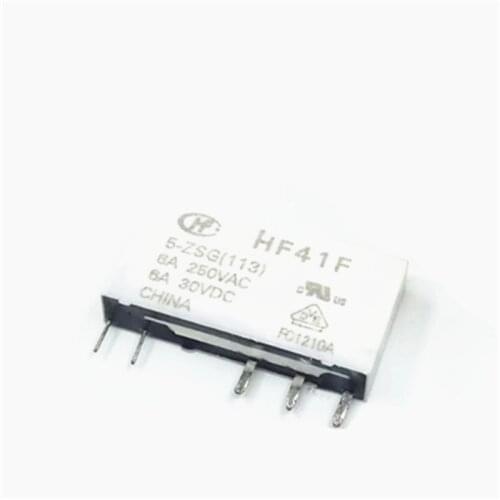 HOT NEW 5V relay HF41F 5-ZSG(113) HF41F 5 ZSG(113) HF41F-5-ZSG(113) HF41F5ZSG(113) 5VDC DC5V 5V 6A 5PIN