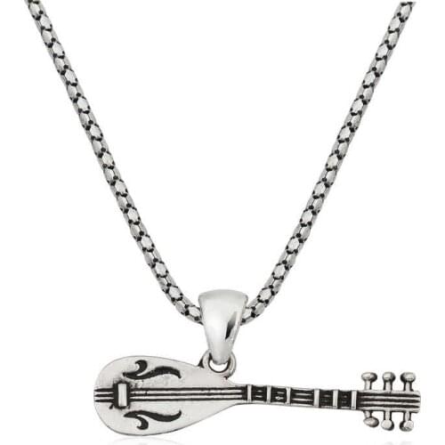 Real Silver 925 Jewelry Silver Reed Men 'S Necklace