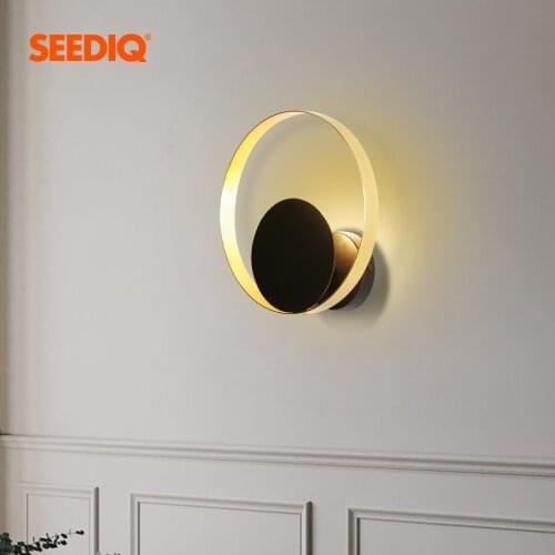 Nordic Wall Sconce Light In Home Bedroom Living Room G9 bulb Holder Decor Wall Lamp Golden Lampshade Wall Llighting Fixture