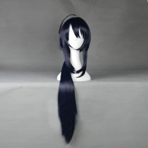Anime Touken Ranbu Online Namazuo toushirou Wig Dark Blue Mix Purple Heat Resistant Synthetic Hair Cosplay Wigs + Wig Cap
