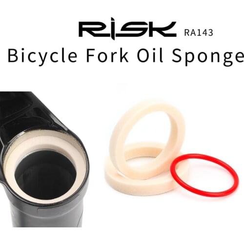 RISK 2pcs Mountain Bike Bicycle Front Fork Oil Sponge Dust Oil Absorb Sealed Foam Ring 32mm/34mm/35mm/36mm Cycling Accessories