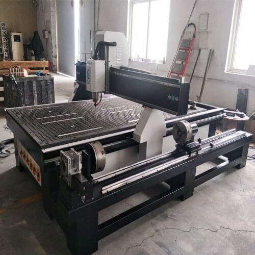 ROBOTEC OEM RTM-1325 4 Axis CNC Router 5.5kw Water Cooled Spindle Wood Milling Machine Aluminum Cutting Machine 1325 Table Size