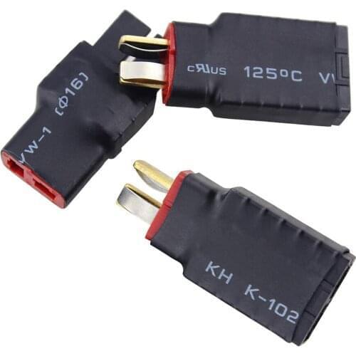 Male T-Plug Deans To Female TRXed Traxxas Connector Adapter For RC Battery Adapter Conversion Plug RC Battery ESC & Charger