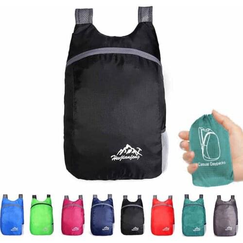 20L Outdoor Foldable Ultralight Daypack Bag Packable Backpack Nano Daypack Handy Travel Waterproof Camping Hiking For Men Women