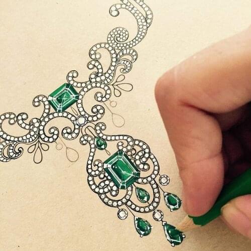 Jewelry design and drawing services for jewelry making