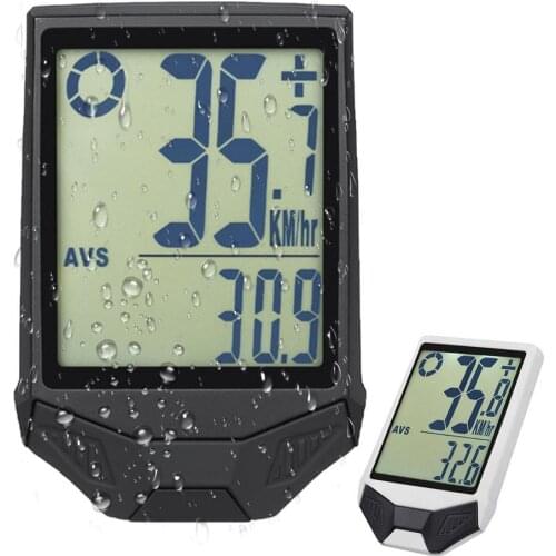 Waterproof Bicycle Computer 5 Language Displays Bike Speedometer LED Backlight Odometer Mountain Wireless Stopwatch