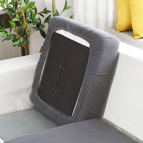 Airldianer Jacquard Simple solid color sofa cover Anti-dirty removable sofa Cushion for leaning on protector for living room