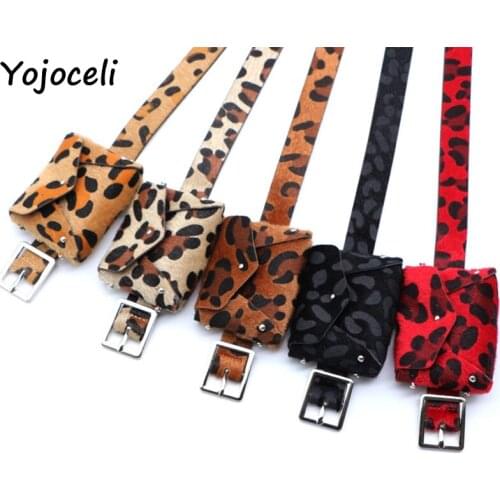 Yojoceli Sexy leopard elegant women waist belts Casual basic cool cute belts female 2018 fashion daily belt