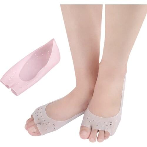 1Pair Soft Silicone Moisturizing Gel Socks For Foot Care Protector Relieve Dry Cracked Peeling Heels Shoes Insole Pedicure Socks