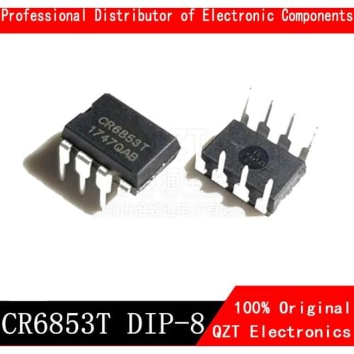 10PCS CR6853T DIP8 CR6853 DIP 6853T DIP-8 new and original IC In Stock