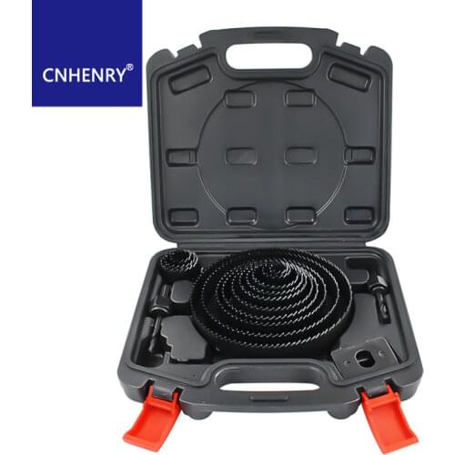 17PCS Woodworking Hole Saw Set Drill Bit 19-150mm Hole Cutter Set For Softwood, Plastic Plate, Plasterboard Hole Saw Kit