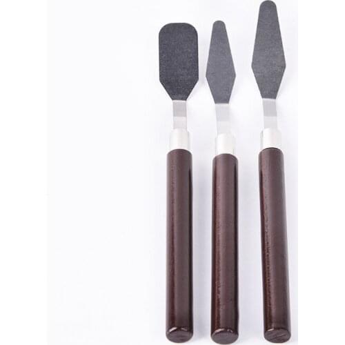 New 3pcs Professional Stainless Steel Artist Painting Palette Knife Kit Spatula Paint Art Craft