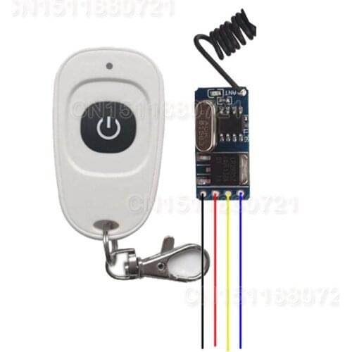 3V 3.7V 4.2V 5V 6V 9V 12V wireless remote control switch mini size1A no voice remote cotrol switch 315/433Momentary Toggle TX RX