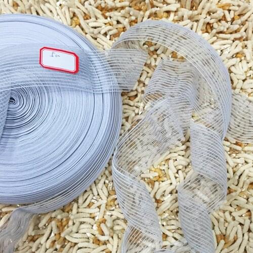 50 Yards 25mm/30mm/40mm/50mm Sewing Stretching Elastic Band Underwear White Black Net Elastic Ribbon DIY Garment Accessories