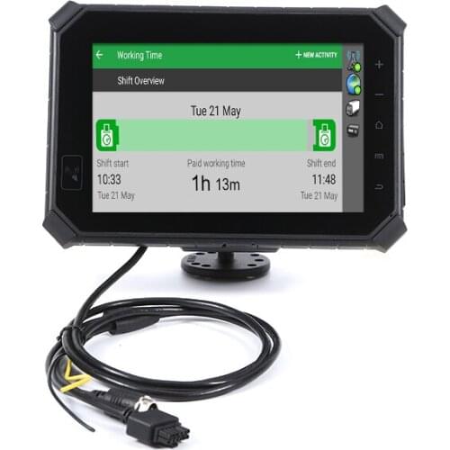 Power Charging 8 Inch Colour Touch Screen Gps Android Rugged Tablet With NFC Card