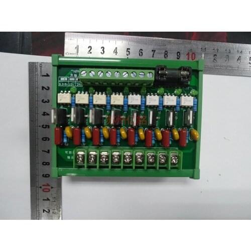 8-channel PLC AC Amplifier Board SCR Optocoupler Isolation Non-contact Solid State Relay Module Output 220V
