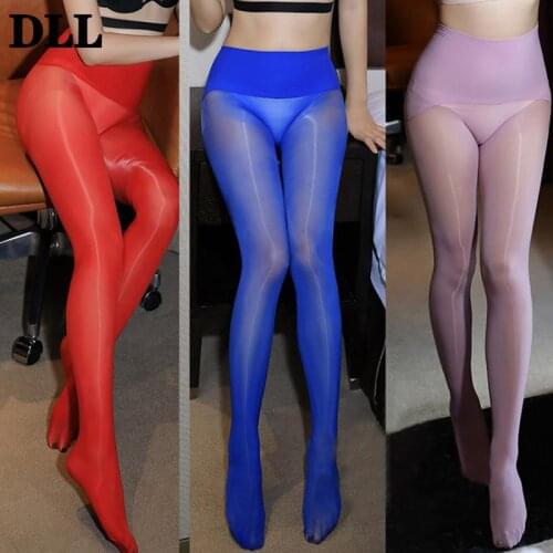 8D Shiny Than Oil Glossy Seamless Crotch Tights Transparent Smoothly UltrathinMagic High Waist Traceless Pantyhose