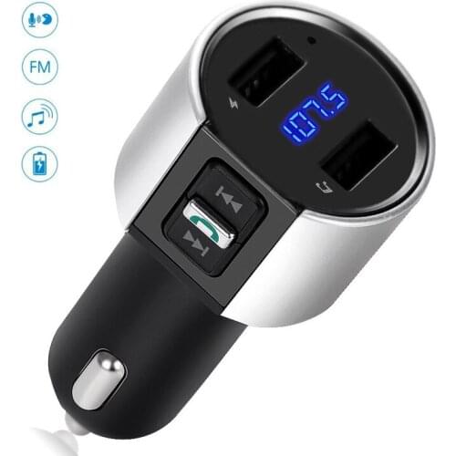 Wireless BT Car kit FM Transmitter 3.4A Dual USB car C26S Car Handfree device MP3 Player for smart phone Car Accessories