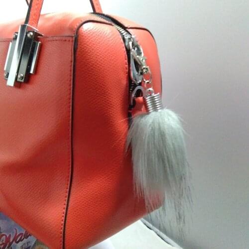 Lobster Clasp Long Pompon Key Chain Fluffy Waterdrop Style Key Ring Cute Pendant Bag Charming Car Key Holder Personality Gifts