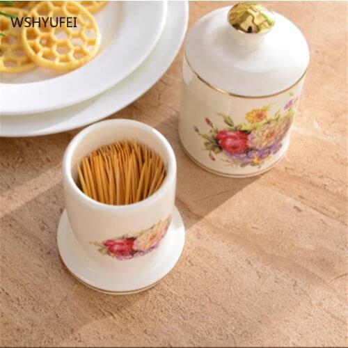 Nordic CeramicCotton Swab Toothpick Holder Dispenser Remote Control comb Storage Box Home Hotel Decoration Desktop Ornaments